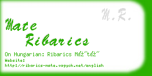 mate ribarics business card